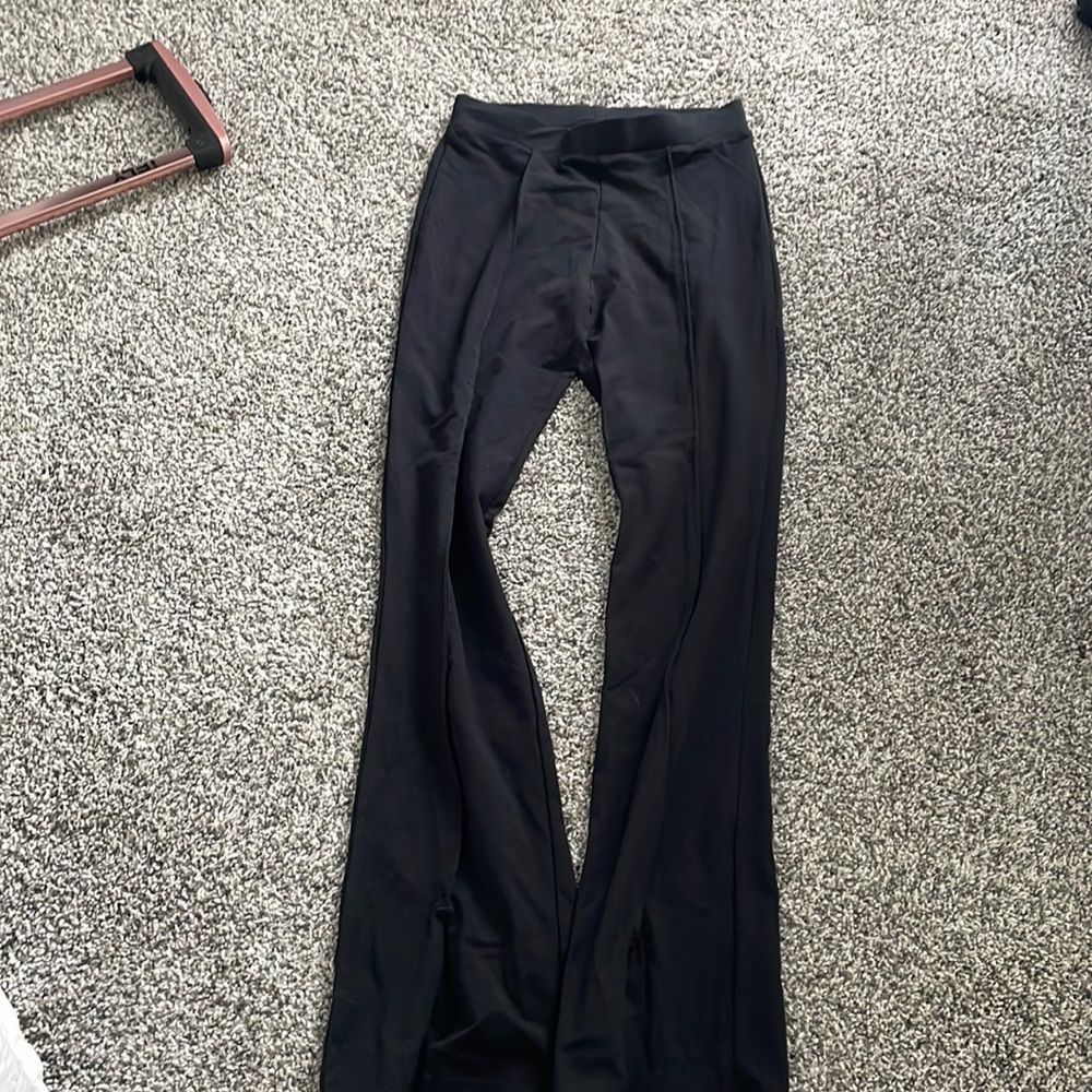 H&M black flair leggings, size youth 14, never worn brand new